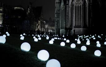 Illuminated balls will cover Woolwich's General Gordon Square for the perfect picturesque winter stroll.