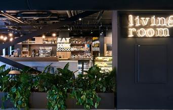 The Living Room Restaurant is a sustainable restaurant serving vegetarian and vegan-friendly dishes all day