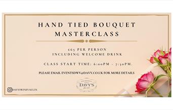 A delightful flower arranging masterclass with the local florist expert Blooms by G