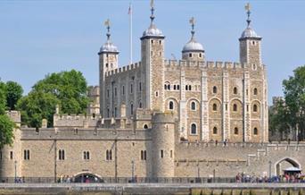 The Tower of London on a sunny day.