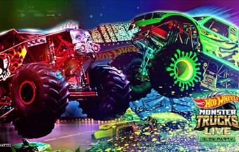 Hot Wheels Monster Trucks Live Glow Party brings fans’ favorite Hot Wheels Monster Trucks to life including Mega Wrex™, Tiger Shark™, Demo Derby™, Bon