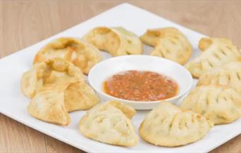 Fried momo from Kailash Momo in Woolwich