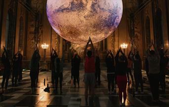 Set your intentions for 2025 with a transformative 45-minute vinyasa yoga session beneath Luke Jerram’s Mars installation, followed by a revitalising