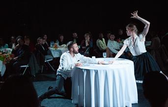 A playful immersive performance about our relationship with food