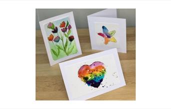 An opportunity to work with a well known local artist to paint your own original Mother’s Day card