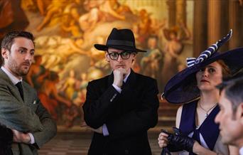 Step into a world of intrigue and excitement for a thrilling after-hours murder mystery experience in the astounding Painted Hall