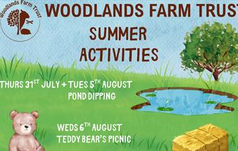 Come and find out what animals live beneath the surface of the Woodland Farm's pond