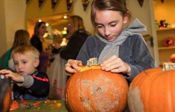 This Halloween, join one of the Pumpkin carving workshops at Eltham Palace