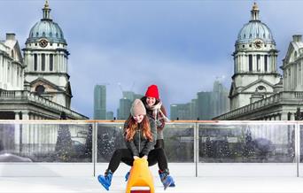 The Queen’s House Ice Rink is a magical place to skate and makes for a perfect group outing
