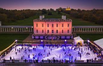 A magical open-air ice rink in the heart of Greenwich's UNESCO World Heritage Site
