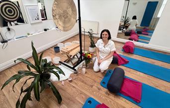 Sunday Slowdown Sound Bath, led by Laura & Tom of Found in Sound, is a space where your mind, body, and spirit can restore, repair, and reset with sou