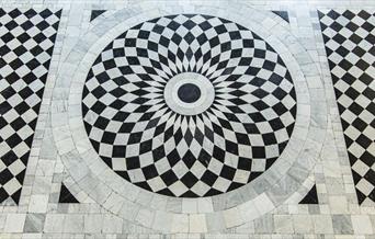 The Great Hall floor at the Queen's House, Royal Museums Greenwich