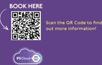 Scan the QR code now to book your space!