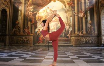 Relax and re-centre with a community of kindred spirits, guided by expert practitioners, in the serene and spectacular surroundings of the Painted Hal