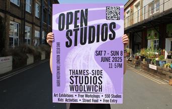 Come along to the Thames-Side Studios Woolwich Annual Open Studios weekend!