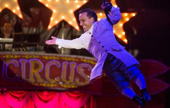 Carnival will be presented by Paulo Dos Santos, a multi-talented comic, acrobat and martial artist – and stands at just over a metre tall.