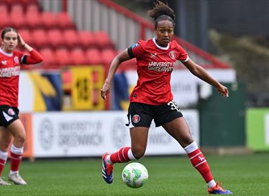 Women at play at Charlton Athletic Football Club