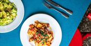 Enjoy the lively lunch menu at the Bureau Restaurant in the heart of London's Design District