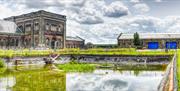 A Victorian Industrial Building and pond