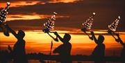 Ganga Aarti on the Thames - A Ceremony of Light, Greenwich Pier