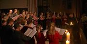 Choral music inspired by the beauty and mystery of stars, featuring festive singalong carols.