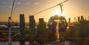 London Cable Car view by evening