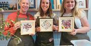 Pressed Flower Art Workshop at The Admiral Hardy in Greenwich