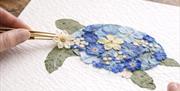 Pressed Flower Art Workshop at The Admiral Hardy in Greenwich