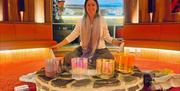 This sound bath with Cara offers a deep, restorative experience using alchemy crystal bowls