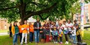 A celebration of cultures with live music, interactive works, food and drink