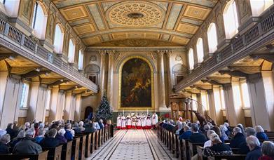 A joyful live performance in celebration of the festive season, in the Chapel of St Peter & St Paul, Old Royal Naval College