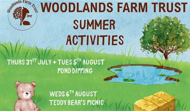 Come and find out what animals live beneath the surface of the Woodland Farm's pond