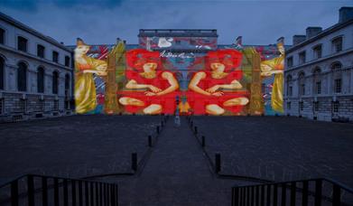 Time is a spectacular sound and light show by Luxmuralis transforming the Old Royal Naval College at nightfall for one week only