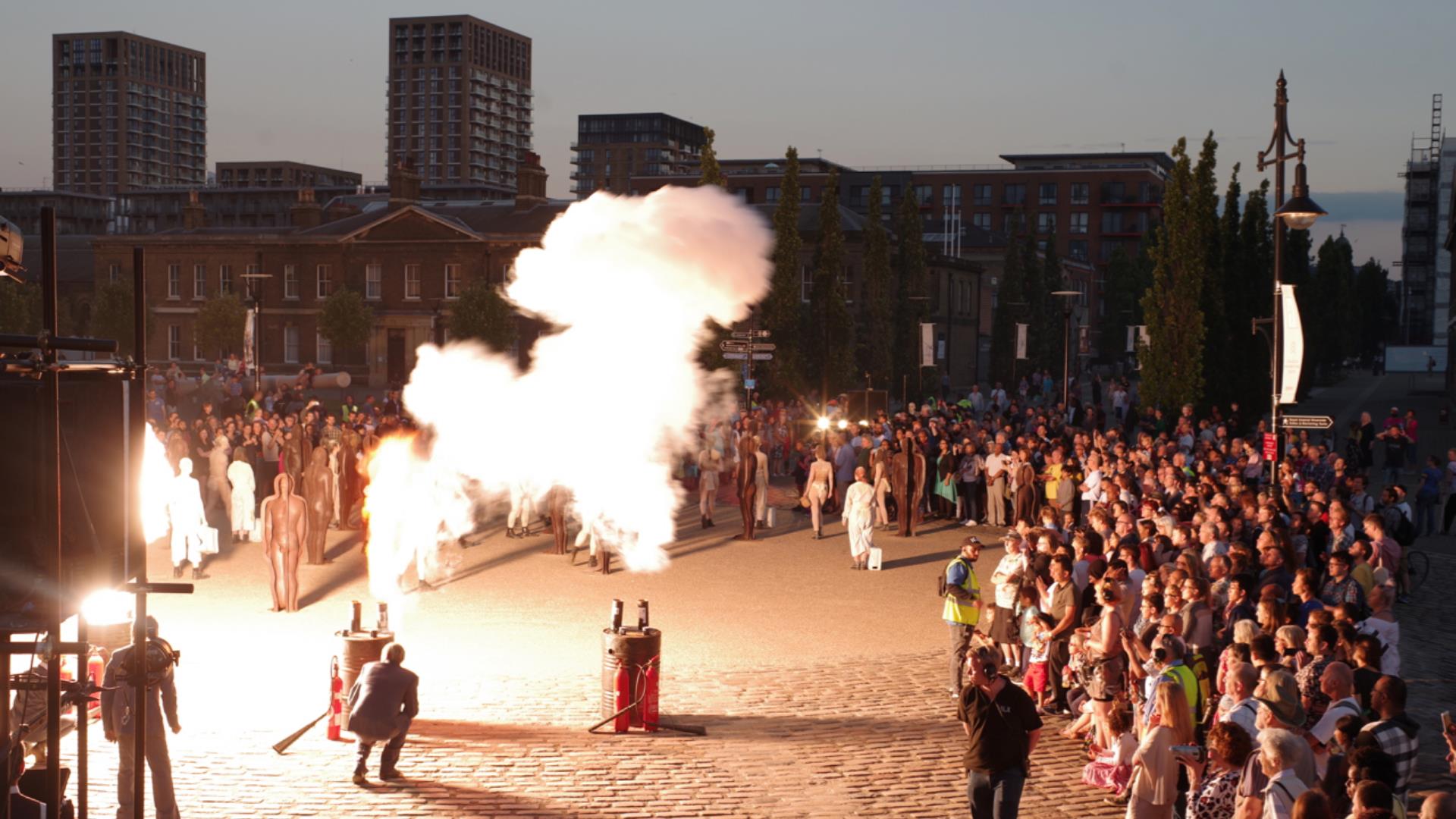 An event in Royal Arsenal in Woolwich as part of Greenwich and Docklands International Festival.