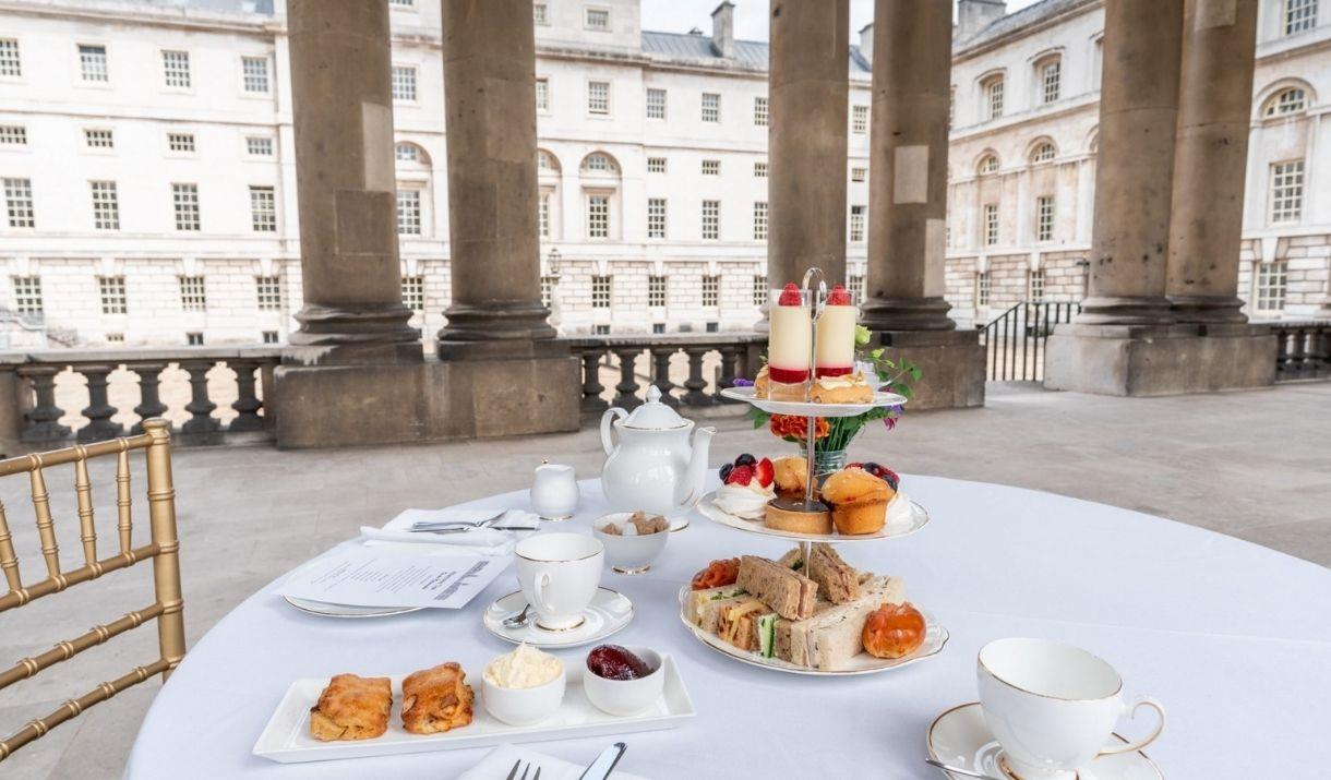 Indulge in the most sumptuous afternoon tea on the Colonnades.