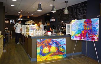 artFix Woolwich filled with colourful paintings