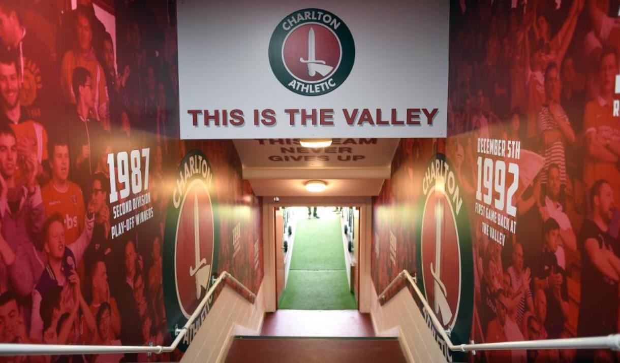 Charlton Athletic tunnel at The Valley