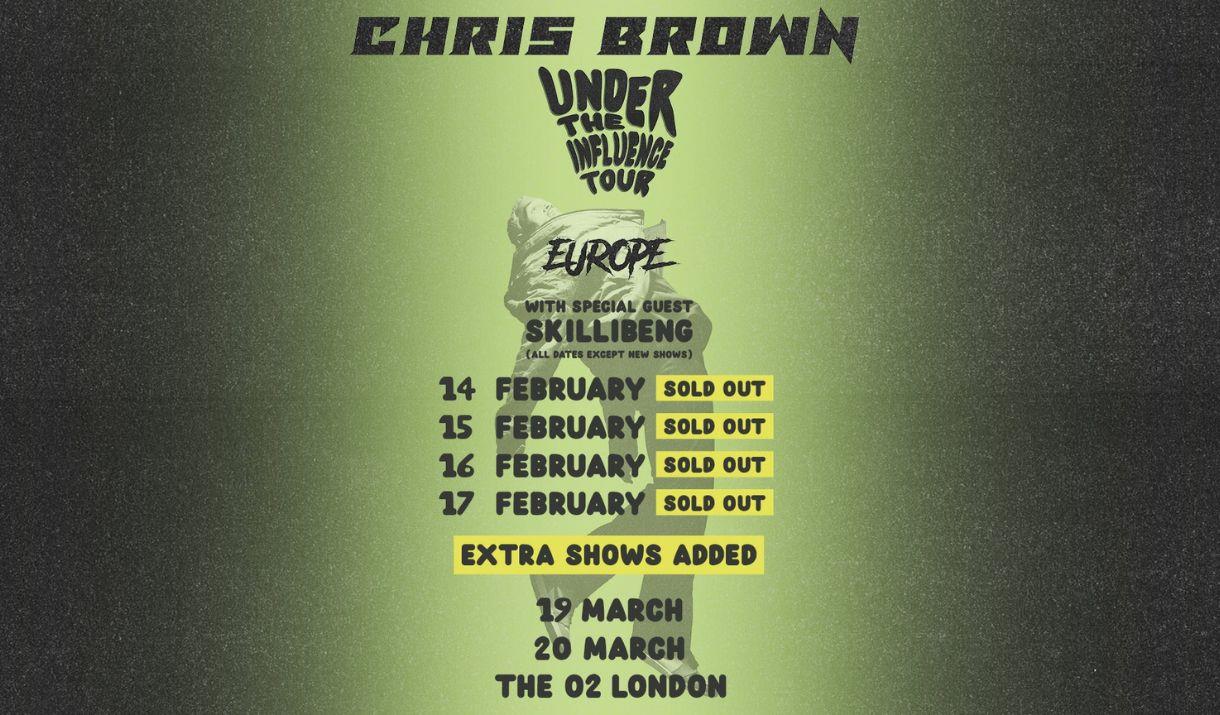 Chris Brown Under The Influence Tour Live entertainment in Greenwich