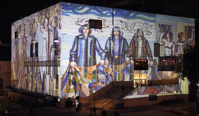 © Ukrainian Institute - Artists in Kyiv have created a dazzling digital artwork, projecting images of 56 monumental mosaics over four nights onto the