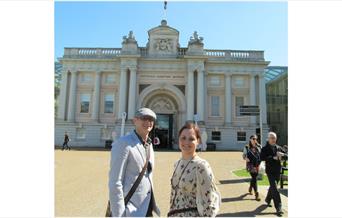 A couple enjoying their time at the National Maritime Museum Tour