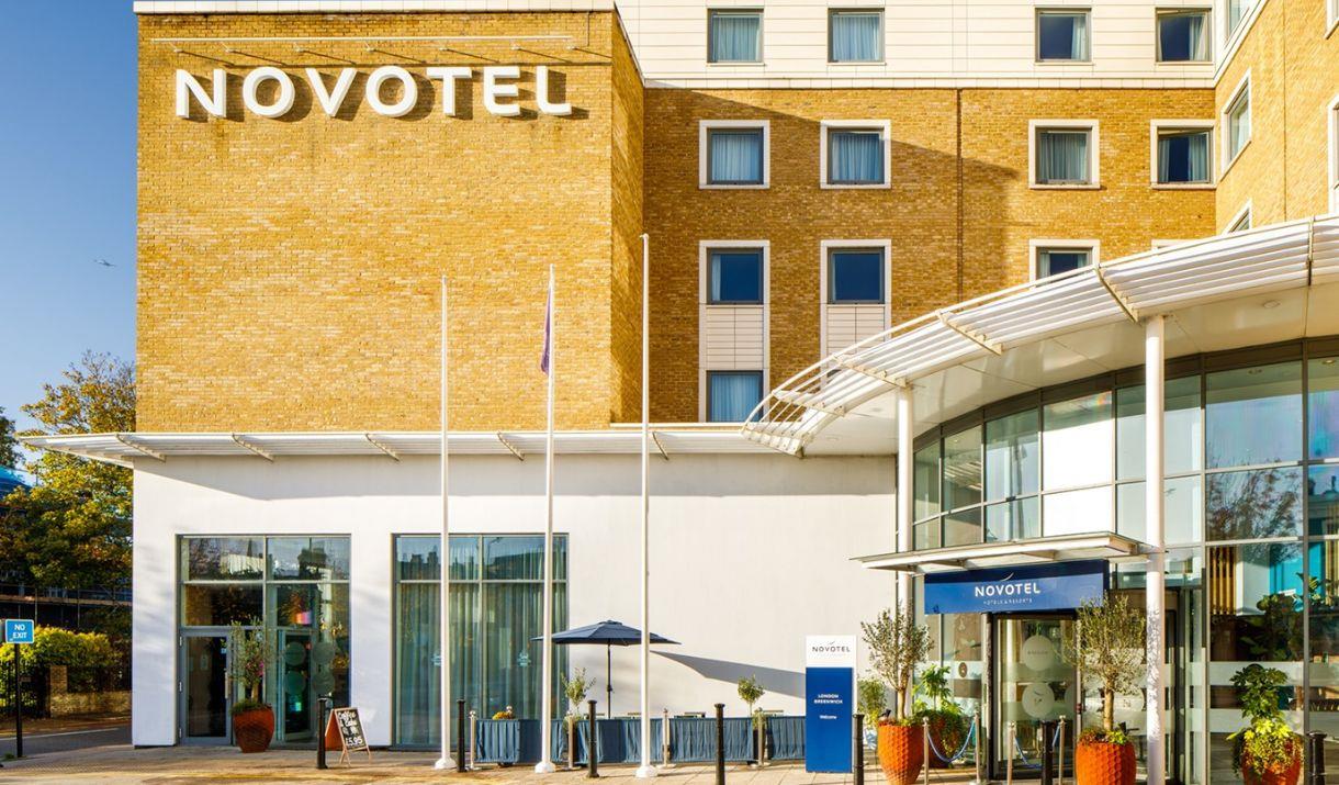 Entrance of Novotel London Greenwich hotel