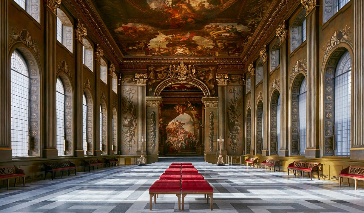 The stunning Painted Hall at the Old Royal Naval College