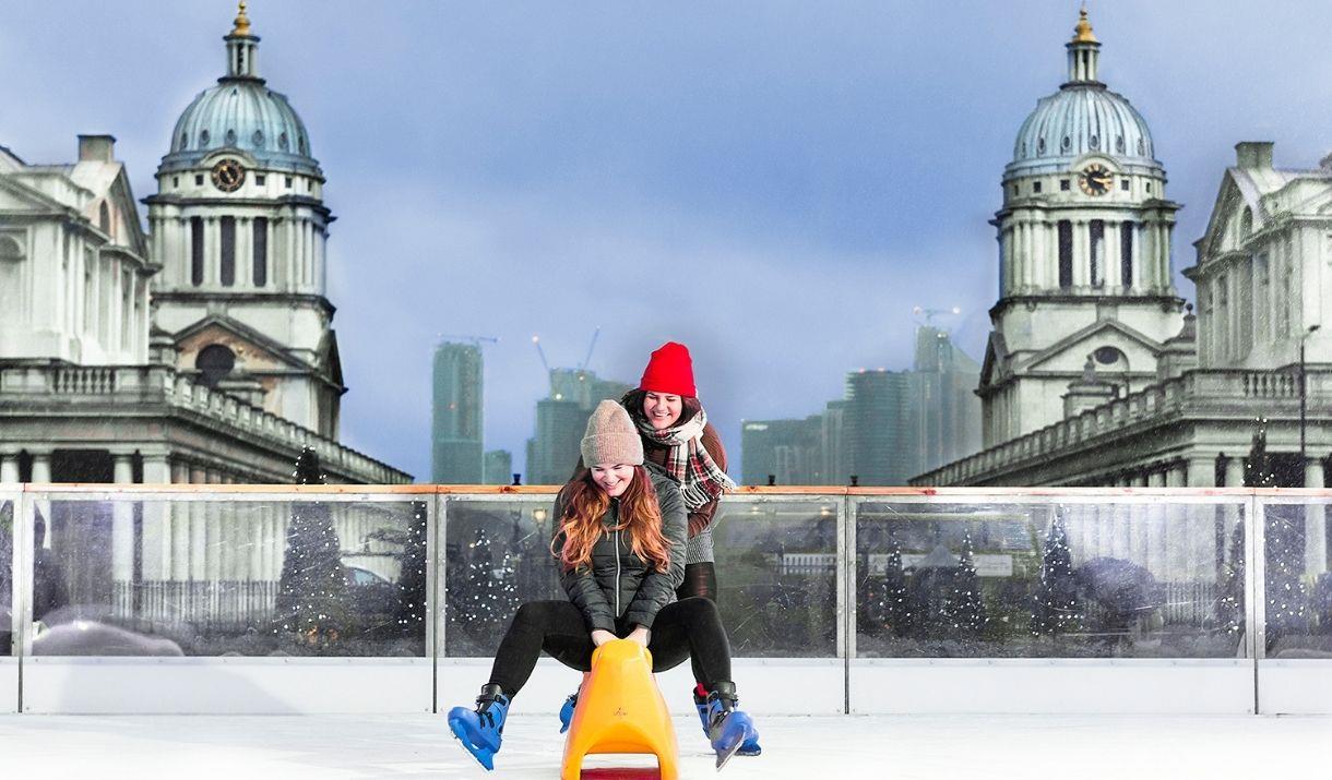 The Queen’s House Ice Rink is a magical place to skate and makes for a perfect group outing