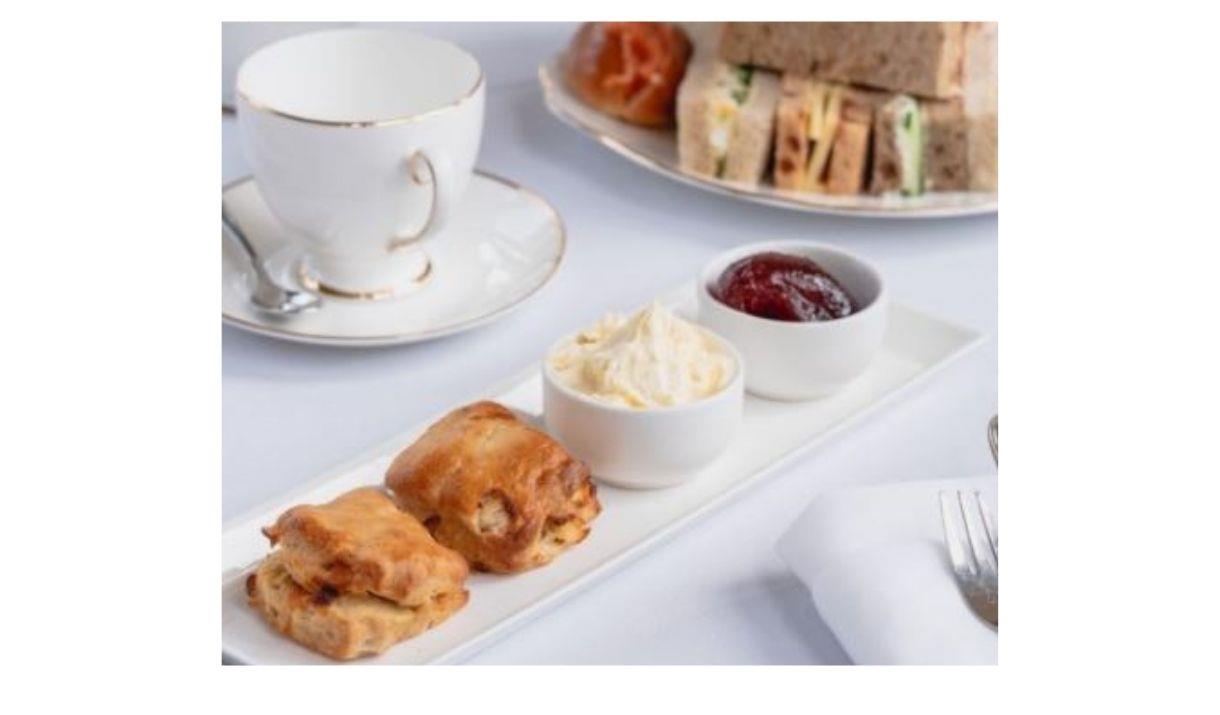 Indulge in the most sumptuous afternoon tea offering a selection of delicate finger sandwiches, homemade scones with clotted cream and jam, a selectio
