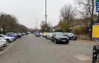 Blackheath Station Car Park. A large car park with Disabled and non Disabled bays.