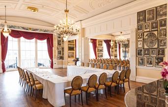 Meeting and event space in The Nelson Room at Trafalgar Tavern